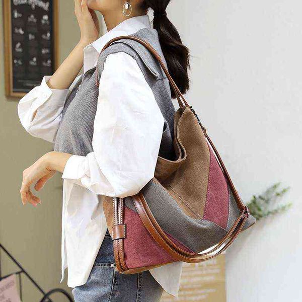 

women handbag canvas female shoulder bags designer women's messenger bags ladies casual bags clutch purse crossbody purse 220505