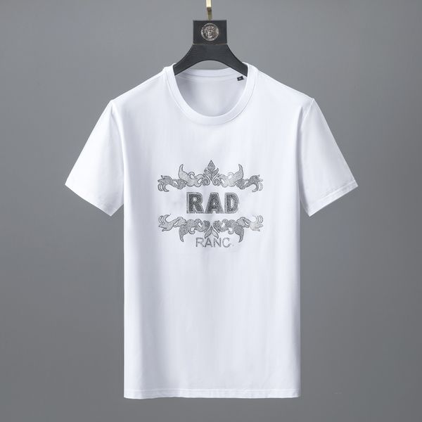 

summer fashion brand versatile round neck half short sleeve lovers t-shirt men's and women's casual s11, White;black