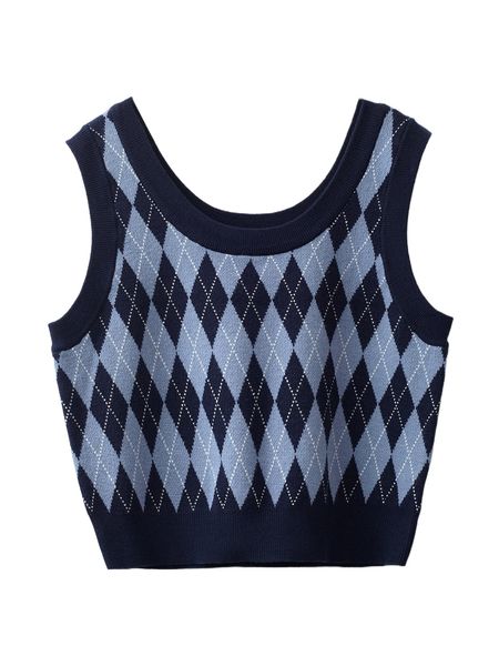 

argyle pattern sweater vest f5jv#, White;black