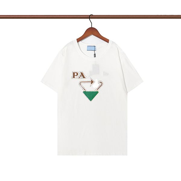 

2022 mens letter print t shirts black fashion designer summer short sleeve size s-xxl, White;black