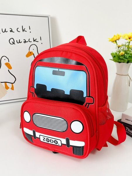 

boys cartoon car design backpack she