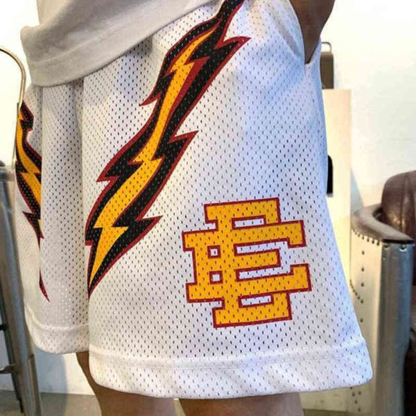 

men's fashion summer ee basic short eric emanuel casual shorts luxury newyork city skyline designers loose gym fitness exercise breatha, White;black