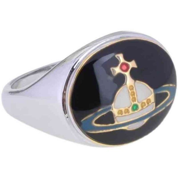 

empress dowager xi's vw enamel buckle couple saturn ring gold and silver palace