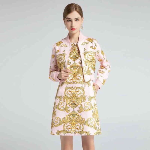 

casual dresses color era heavy industry nail bead printing two-piece set autumn and winter thread jacket vest dress fsm4, Black;gray