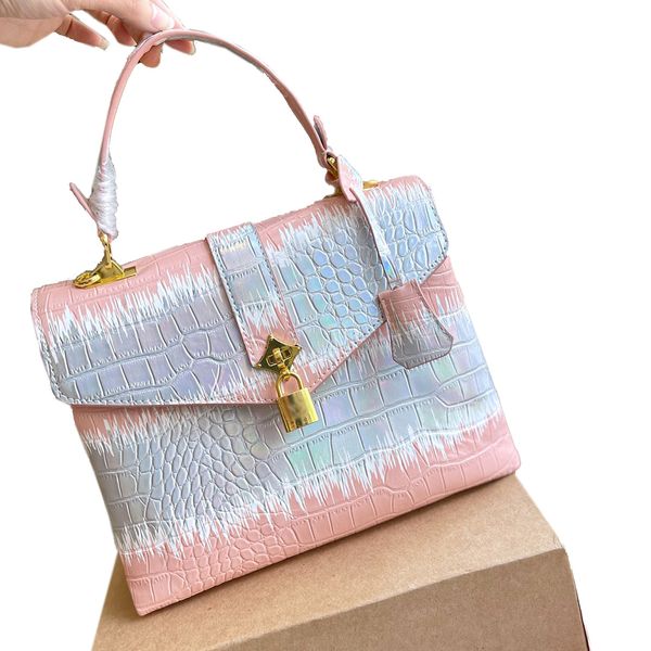 

classic old flower handbags shoulder bags france brand crocodile pattern leather women crossbody bag large capacity shopping totes designer