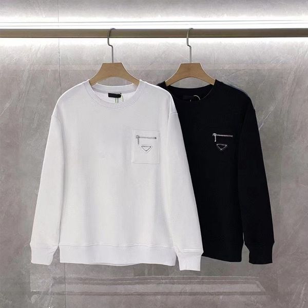 

luxurys designer clothing sweatshirt pullover sweater womens warm sweatshirts autumn and winter fashion mens crew neck couple clothing thick, Black