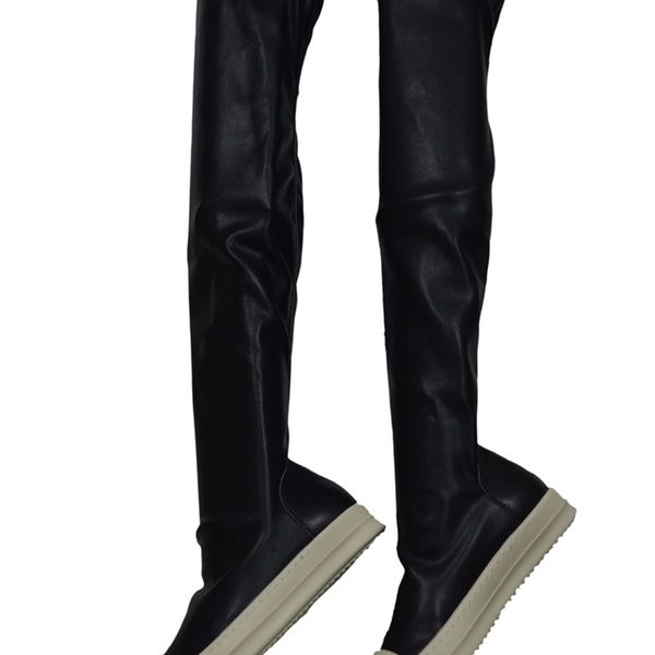 

owen seak women shoes over knee high boots luxury trainers winter casual brand snow spring flats black big size 220815