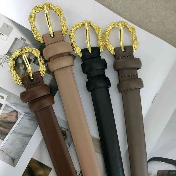 

belts live broadcast women's leather belt fashion small fragrance korean version thin net red waist cover style, Black;brown