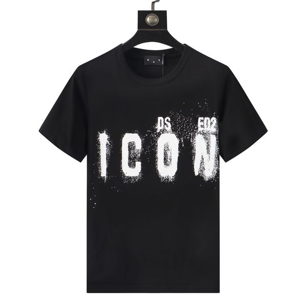 

2022 men's t-shirts style cotton print round neck short sleeve shirt t-shirt, White;black