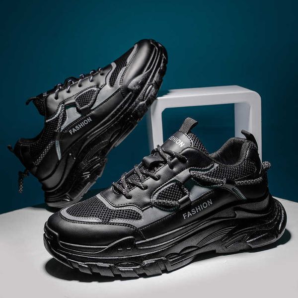 

# 102 2021design sports shoes summer breathable casual running basketball-1, Black