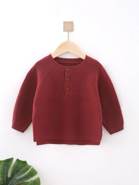 

toddler boys half button raglan sleeve high low hem sweater she, Blue
