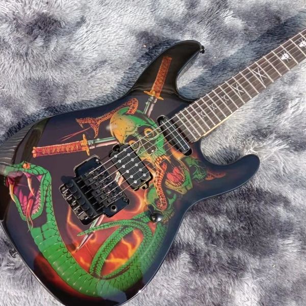 

electric guitar basswood body maple fingerboard