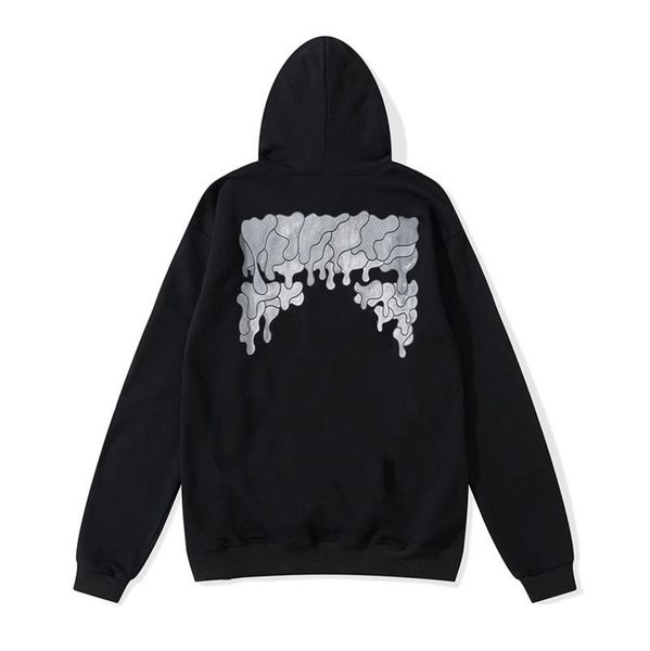 

mens offs classic luxury sweatshirts fashion brand hoodie designers letter pullover back oil paint arrow x men women t shirt hoodies jacket, Black