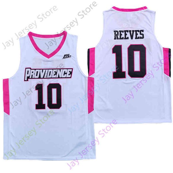 

ncaa 2020 providence new friars jerseys 10 reeves college basketball jersey white black all stitched size youth adult