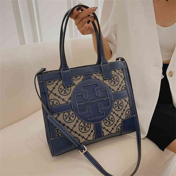 

explosive models 66% off 2022 new fashion handbags canvas with leather color matching shopping song