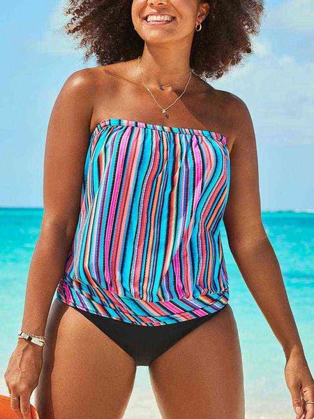 

bra 292267 swimsuit stripe gradient backl split women, White;black