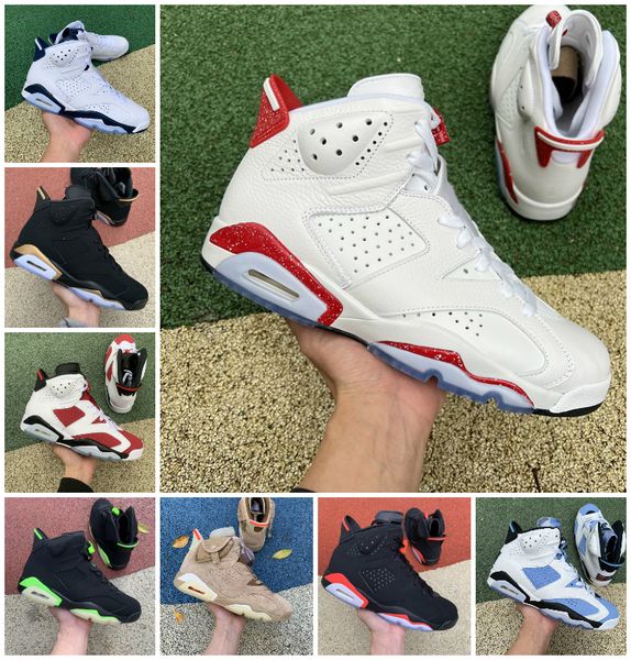 

jumpman 6 6s red oreo mens basketball shoes midnight navy white unc mint foam carmine electric green gold hoops bordeaux black infrared tink