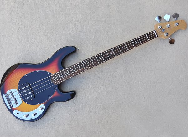

4 strings tobacco sunburst electric bass guitar with rosewood fretboard