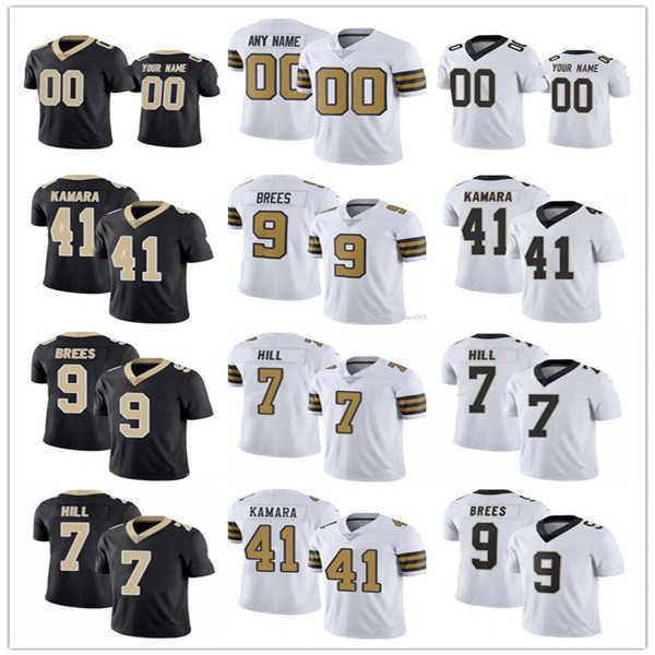 

custom new orleans''saints''56 demario davis 8 archie manning 14 mark ingram ii 51 sam mills 9 drew brees 41 alvin kamar, Black