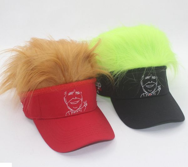 

wig donald trump 2024 u.s. election hats caps camouflage mens baseball cap for women men trump caps hat make america great, White;pink