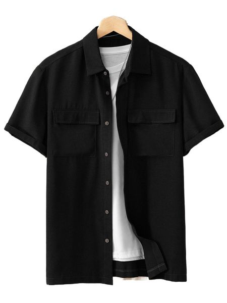

men flap pocket shirt without tee b2rw#, White;black