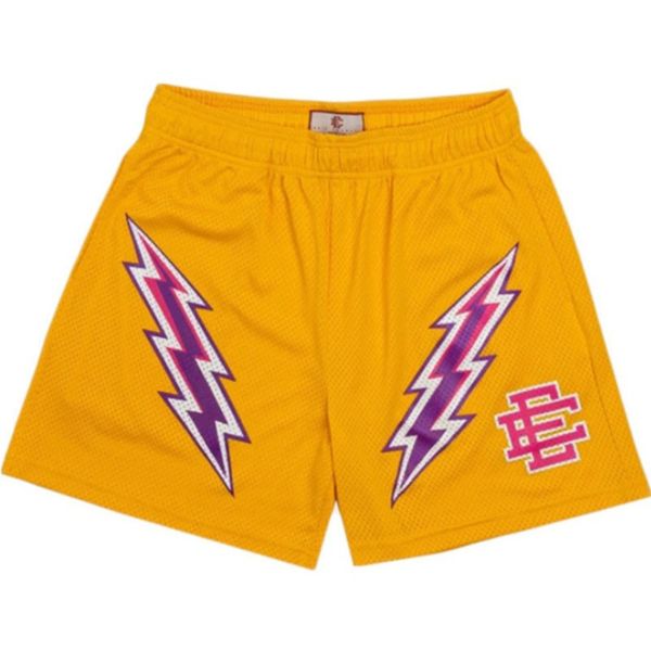 

summer fashion men's luxury shorts eric emanuel short ee basic newyork city skyline designers casual fitness gym workout mesh breathab, White;black