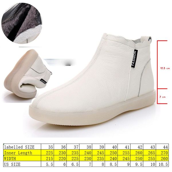 

women ankle boots soft genuine leather spring autumn warm winter boots booties woman snow boots zapatos de mujer, Black;yellow