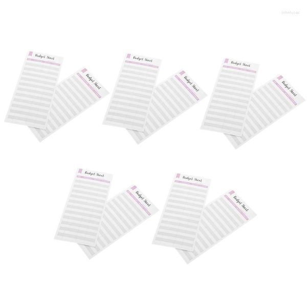 Confezioni regalo Budget Foglio di denaro Fogli di cassaOrganizzatore Pianificatore spese Foglio di calcolo mensile personale Carta Buste Tracker Binder StickerRegalo