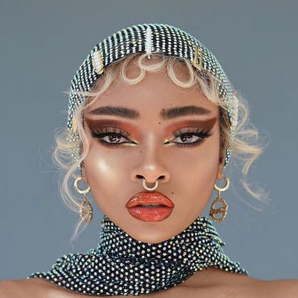 

stonefans mesh rhinestones head scarf headwraps for women bling crystal headbands headwear female fashion hair accessories 220805, Slivery;golden