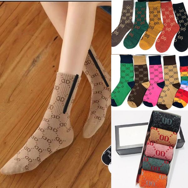 

lady women sock fashion all season black white colorful cotton crew socks for men with 5 pack box