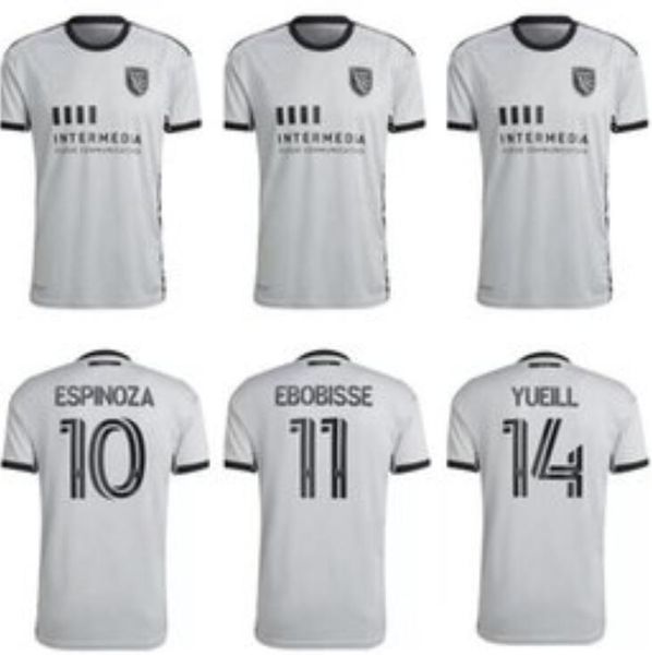 

2022 2023 san jose earthquakes soccer jerseys 22 23 mls #10 espinoza wondolowski gabriel b uniform mens #6 alanis yueill football shirts, Black;yellow