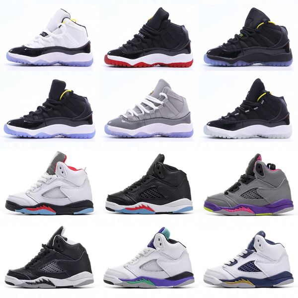 

jumpman 11 11s kids baskeball shoes for toddlers boys girls children 5 5s outdoor sports sneakers cool grey space jam concord bred td ps gs