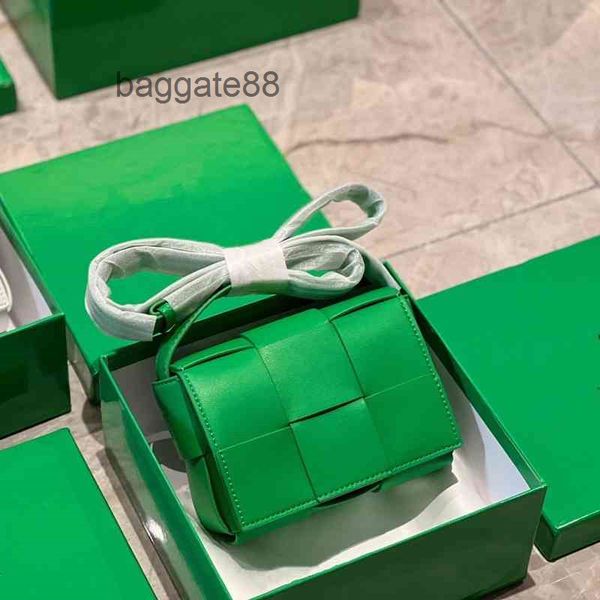 

bags designer venetabottegas handbags 2022 super mini cassette woven grid single shoulder messenger mouth red envelope texture leather