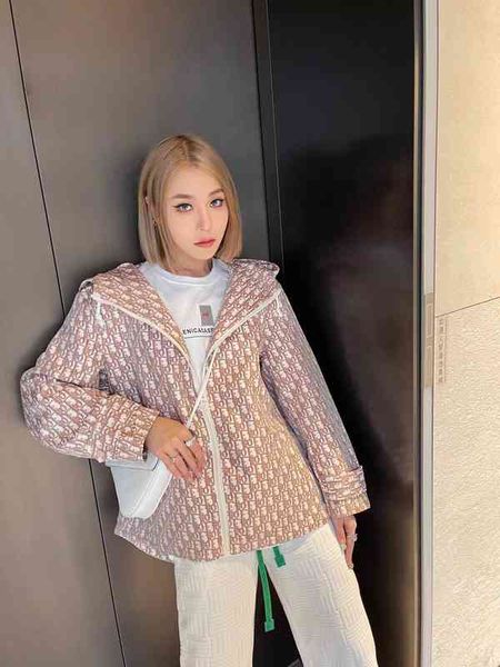 

spring new all over printed old letters stormsuit zipper jacket women's jacket windbreaker, White;black
