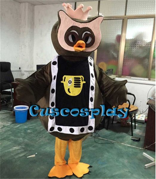 

mascot doll costume owl mascot costume halloween birthday party cartoon apparel costumes size, Red;yellow