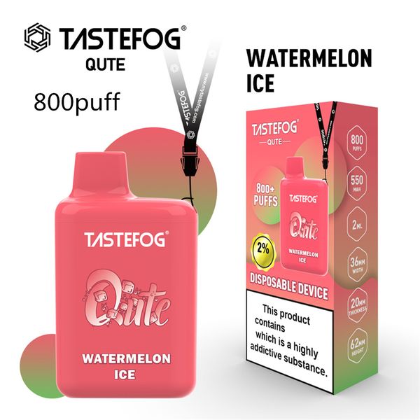 Tastefog Qute Popular descartável vape 2% NC 4ml 800puff vaporizador kit preço de atacado