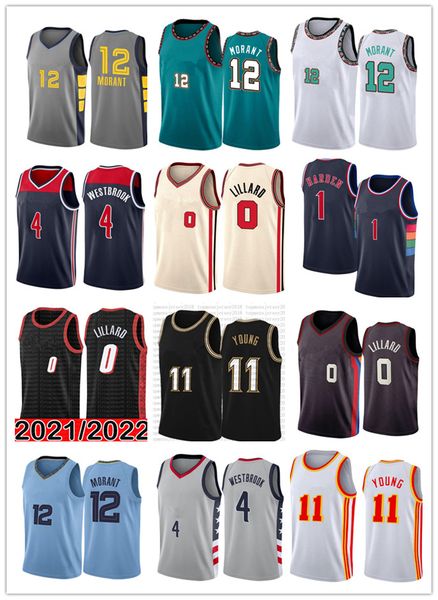 

2022 new high ja 12 morant basketball jerseys stitched logos green grey white black logos costom, Black;red