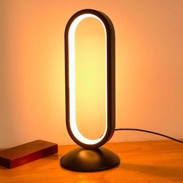 Table Lamps Nordic LED Three-color Bedroom Study Bedside Lamp Eye Protection Stepless Dimming Night Light Touch On Off