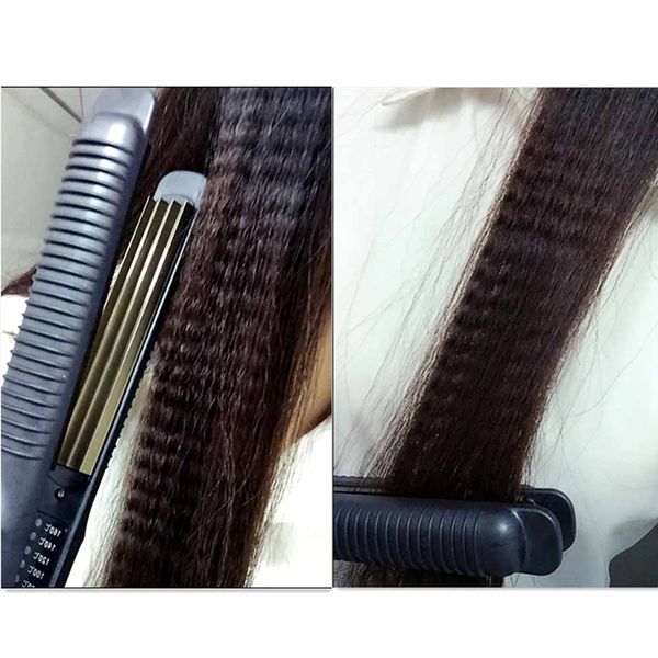 

corrugated hair curler fast heating curling iron electric hair crimper corrugation flat iron corn perm splint wave styling tools