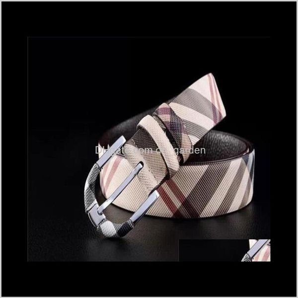 

fashion accessories drop delivery 2021 r belts jeans casual mens plaid business belt m5rbg309e, Black;brown