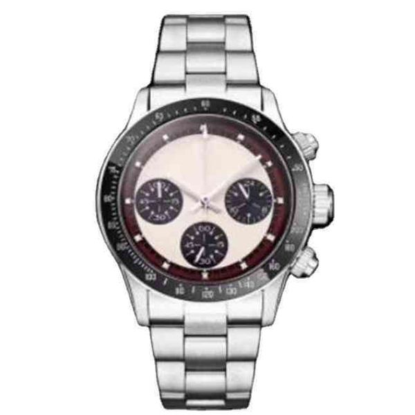 

luxury men watch vintage perpetual paul newman automatic mechanical watches stainless steel retro man clock wristwatches in8f, Slivery;brown