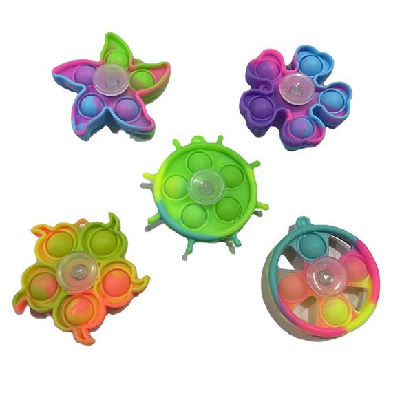 Novo Produto Fidget Brinquedos De Silicone Descompressão Giroscópio Rato matando Pioneer Rotator Crianças Puzzle Dedos de Dedos