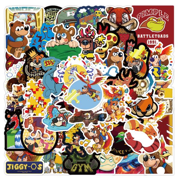 

50pcs lot mix cartoon animals graffiti stickers aesthetics for car lapfridge helmet kids toys gift phone case baby scrapbooking decals