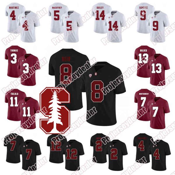 C202 Stanford 14 Jake Bailey 12 Andrew Luck 8 Justin Reid 17 Brennan Scarlett 13 Alijah Holder 32 Joey Alfieri NCAA Fußballtrikot