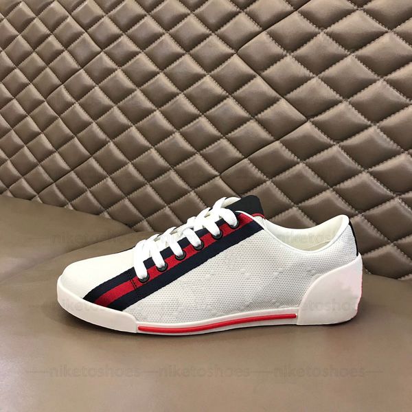 

luxury mens skateboard shoes web stripe monograms canvas running trainers white black blue brown designers fashion flats lace-up spo