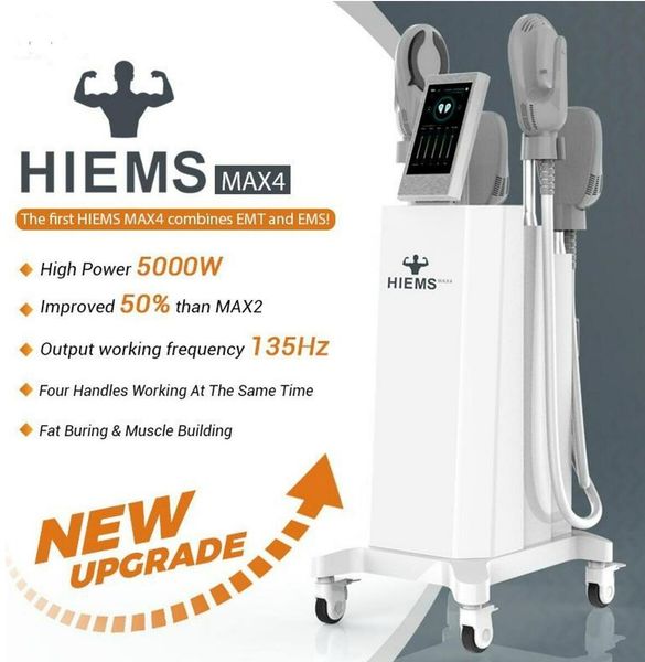 

directly effect stimulator body shaping muscle build system hi emt pro-max electromagnetic hiem t machine 4 handles with rf muscles building