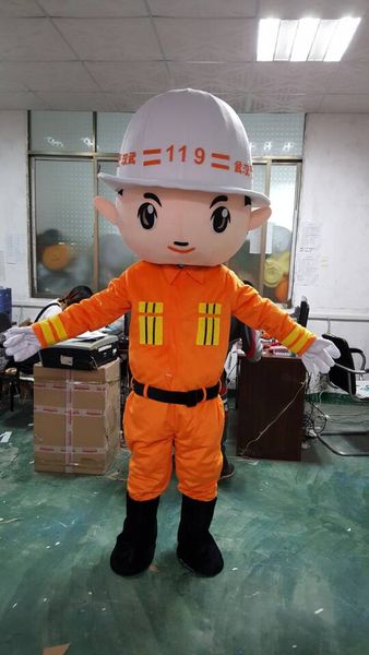 Costumi in costume bambola mascotte BOB THE BUILDER COSTUME MASCOTTE ADULTO FANTASIA per adulti Halloween Purim party in maschera