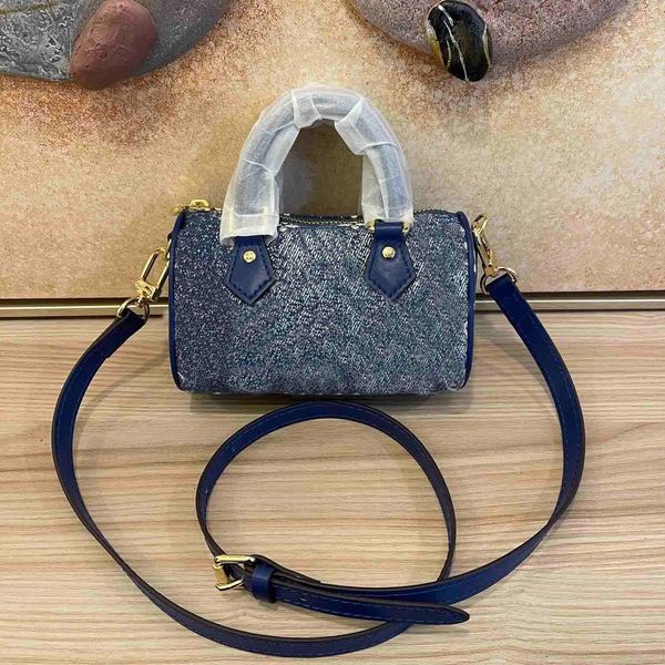 

2022 canvas nano speedy bag m81168 m81213 floral embroidered mini pillow bag women crossbody fashion leather handbags female famous designer