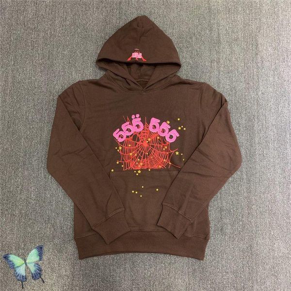 

men's hoodies sweatshirts men's hoodies sweatshirts front foam printed men women sp5der brown 555555 hoodie sweatshirtsmen's, Black