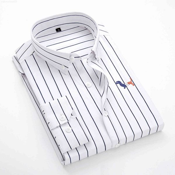 

mens classic thom tb dog embroidery shirts standard-fit button up blouse covered business long sleeve designer, White;black